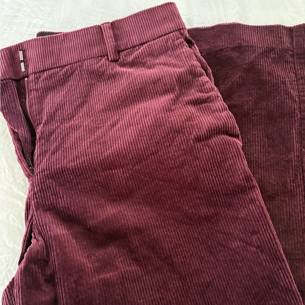 Ann Taylor Corduroy Pants - Burgundy
